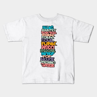 Soul, Funk, Disco, House and other Music Styles.  - Super stylish funky Design! Kids T-Shirt
